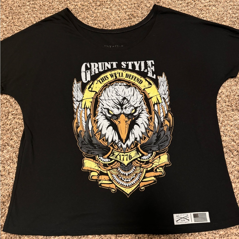 Women’s large grunt style oversized eagle shirt